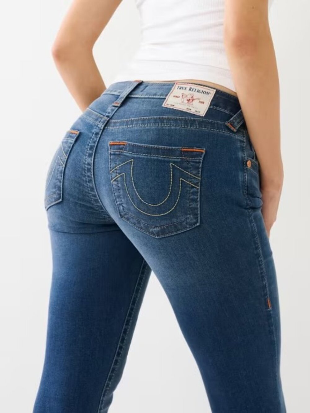 True Religion Jennie Curvy Corset Jeans Mid Rise Skinny Size 29